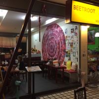 From outside at Beetroot Stories Cafe in Chiang Mai