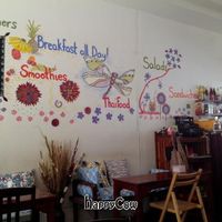 Mural at Beetroot Stories Cafe in Chiang Mai