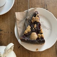 Poppy Seed Cherry Cake/ Mohn Kirsch Streusel  at Café Heimelig in Frankfurt