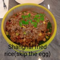 Shanghai fried rice also not vegan, request them not to add egg at elemen - 元素 - Woodlands in North Singapore