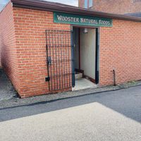 Rear entrance right beside the public parking  at Wooster Natural Foods in Wooster