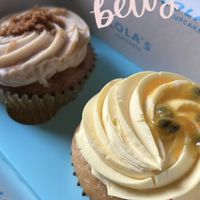 Caramel biscuit and passion fruit cupcakes 😬  at Lola's Cupcakes - Stratford Westfield in East London
