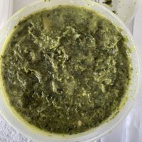 Spicy vegan Aloo Saag   at Amma's Kitchen in Cincinnati