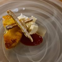 Pineapple dessert at Aurora in Edinburgh