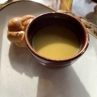 A little amuse bouche, not charged, in between courses. All confirmed as vegan as stuff brought too us #Veganuary at Luna Muna at Ibagari in Roatan