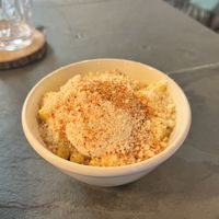 Street corn   at Penelope's Vegan Taqueria in Chicago