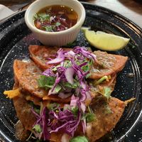 Quesabirria!  at Penelope's Vegan Taqueria in Chicago