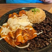 Enchiladas at Penelope's Vegan Taqueria in Chicago