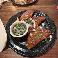 Quesabirria tacos  at Penelope's Vegan Taqueria in Chicago