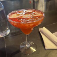 Strawberry margarita   at Penelope's Vegan Taqueria in Chicago