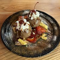 cinnamon bunuelos   at Penelope's Vegan Taqueria in Chicago