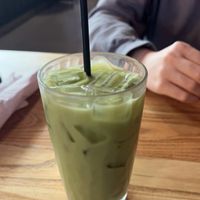 Matcha horchata  at Penelope's Vegan Taqueria in Chicago