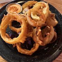 Onion rings  at Penelope's Vegan Taqueria in Chicago