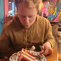Vegan Red Velvet Cake at Penelope's Vegan Taqueria in Chicago