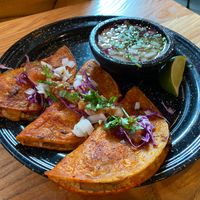 Quesabirria at Penelope's Vegan Taqueria in Chicago