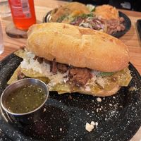 Chilaquiles torta   at Penelope's Vegan Taqueria in Chicago