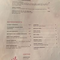 Menu at Penelope's Vegan Taqueria in Chicago