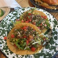 Quesa tacos  at Penelope's Vegan Taqueria in Chicago