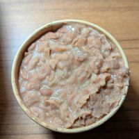 Side of beans at Penelope's Vegan Taqueria in Chicago