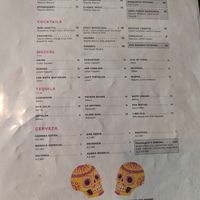 Menu at Penelope's Vegan Taqueria in Chicago