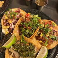 Tacos!!! So good    at Penelope's Vegan Taqueria in Chicago