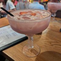 Strawberry cocktail   at Penelope's Vegan Taqueria in Chicago