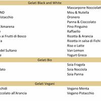 Vegan ice creams and non-vegan soya flavours  at Gelateria Della Palma in Rome