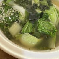 Seaweed tofu soupp #Veganuary at Reunion Cafe in Vientiane