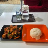 Tofu stirfry at Reunion Cafe in Vientiane