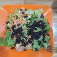 "Healthy salad" at Reunion Cafe in Vientiane