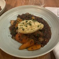 Christmas menu Mushroom Bourguignon  at Côte in Bournemouth