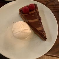 Salted caramel tart  at Cote in Brighton