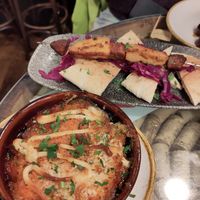 Aubergine in front, skewer in the back at Ambiente Tapas - Goodramgate in York