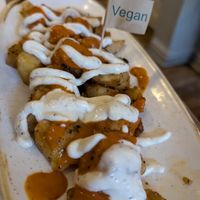 Vegan patatas bravas at Ambiente Tapas - Goodramgate in York