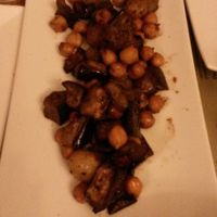 Roast aubergines with chickpeas, dates and molasses at Ambiente Tapas - Goodramgate in York