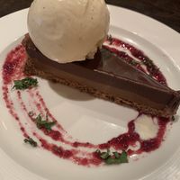 Chocolate praline tart  at Cote in Chichester