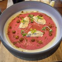 Beet root humus  at Foxtrot Bistro in Koh Samui