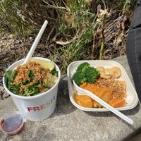 Veggie Pho and Coconut Curry Rice Bowl  at Fresh in Norwich