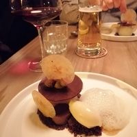 Chocolate hazelnut dessert at Kopps in Berlin