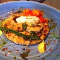 Savory pancake at Kopps in Berlin