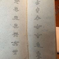 Menu at Kopps in Berlin