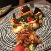 wild mushrooms, greens, mashed potatoes at Kopps in Berlin