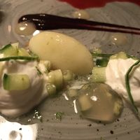 pear/cucumber sorbet at Kopps in Berlin