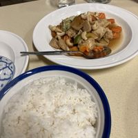 Pad prik heang with Soy chicken  at Blossoming Lotus in Greenway