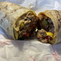 BYO Beyond Meat gluten-free wrap was yummy!  at Pita Pit in Mason City