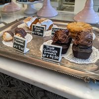 Both gluten free and vegan options clearly marked and set aside at ThimbleCakes in Ottawa