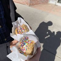 GF/Vegan Ice Cream Sandwiches with coconut ice cream and fudge inside!  at ThimbleCakes in Ottawa