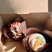 Brookie and Carrotcake cupcakes at ThimbleCakes in Ottawa
