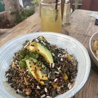 Delicious quinoa bowl   at Mandala Society in Marrakech