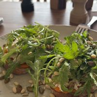 Pumpkin x tofu toast  at Mandala Society in Marrakech